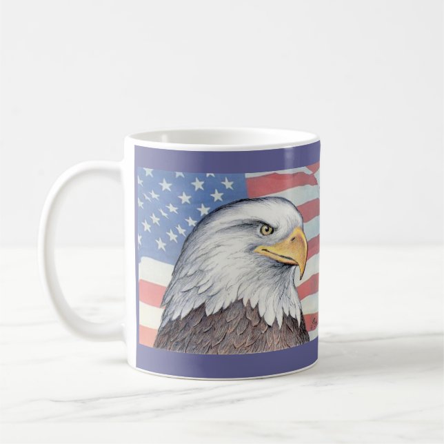 Taza De Café Paul McGehee "American Bald Eagle" Mug (Izquierda)
