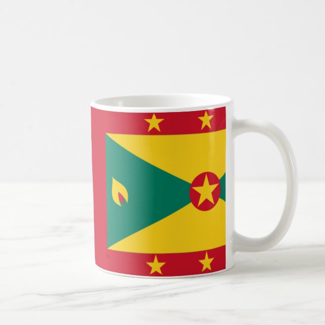 Taza De Café Paul McGehee "Bandera de Granada" Mug (Derecha)