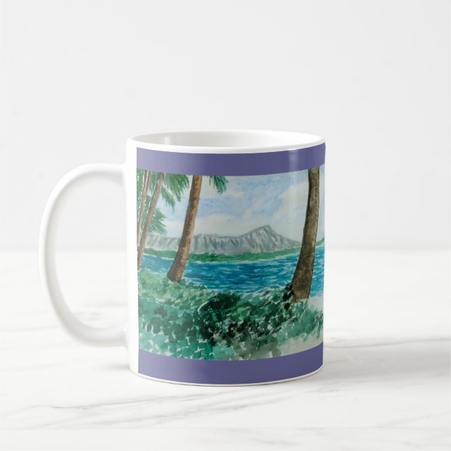 Taza De Café Paul McGehee "Cabeza de diamante - Oahu, Hawaii" M (Izquierda)