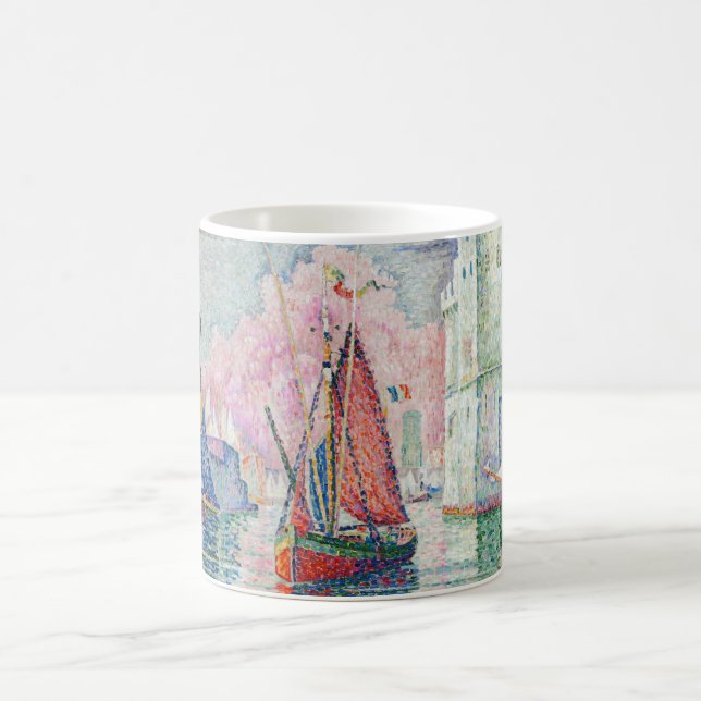 Taza De Café Paul Signac - Entrada al puerto de La Rochelle (Centro)