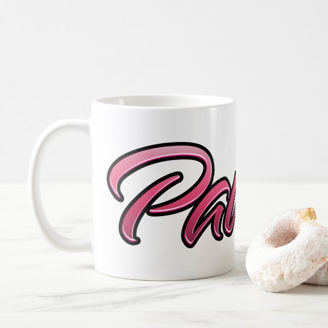 Taza De Café Pauline faded pink Tasse Teetasse Kaffeetasse (Con donut)