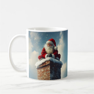 Taza De Café Pausa de la chimenea de Santa María: Sonrisa en in