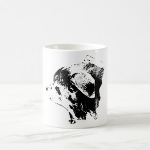Taza De Café Pausa de sueño en monocromo