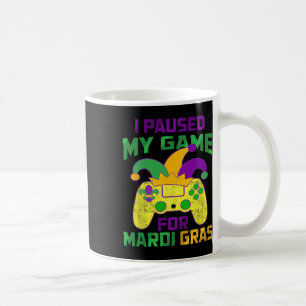 Taza De Café Pausa Mi Juego Para El Control De Vídeo Mardi Gras