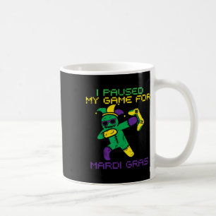 Taza De Café Pausa Mi Juego Para Los Jóvenes Mardi Gras Jester