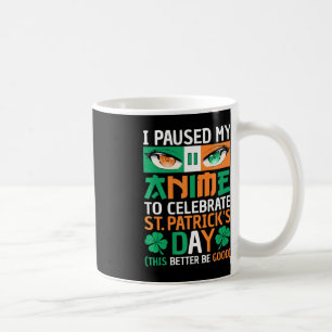 Taza De Café Pausar Mi Anime Para Celebrar La Diversión Del Día