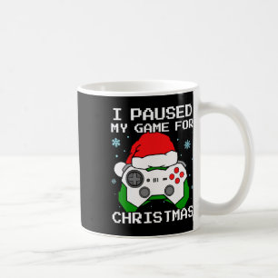 Taza De Café Pausé mi juego para Navidad Retro Gamer Juegos