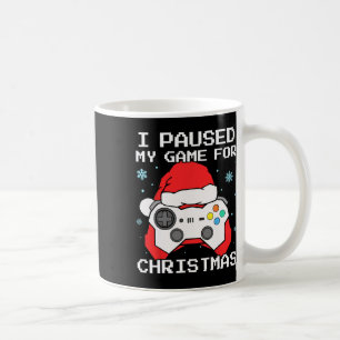 Taza De Café Pausé mi juego para Navidad Retro Gamer Juegos 