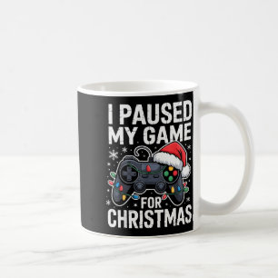 Taza De Café Pausé mi juego para Navidad Video Jugador Navidad 