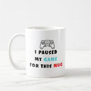 Taza De Café Pausé Mi Juego Por Esta Taza Divertida Café Para J