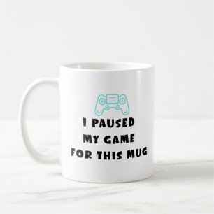 Taza De Café Pausé Mi Juego Por Esta Taza Divertida Café Para J