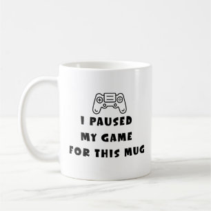 Taza De Café Pausé Mi Juego Por Esta Taza Divertida Café Para J
