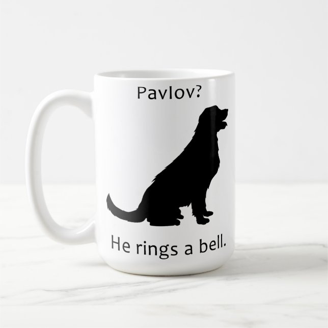 Taza De Café Pavlov Dog Pun (Izquierda)
