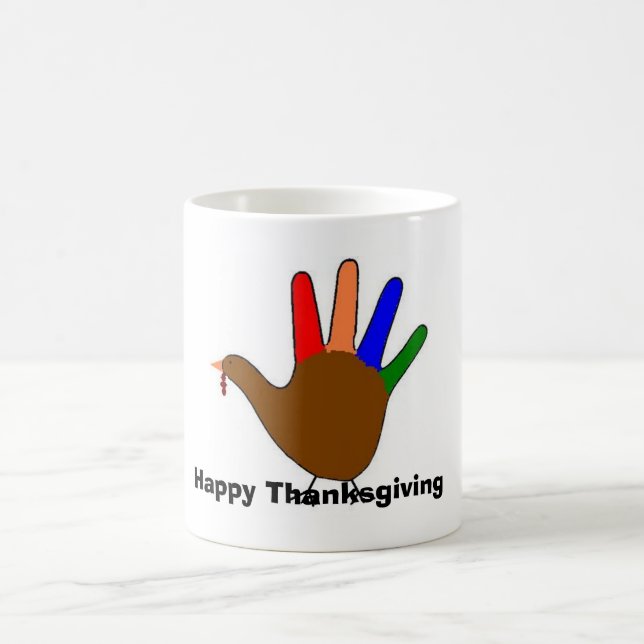 Taza De Café pavo, acción de gracias (Centro)