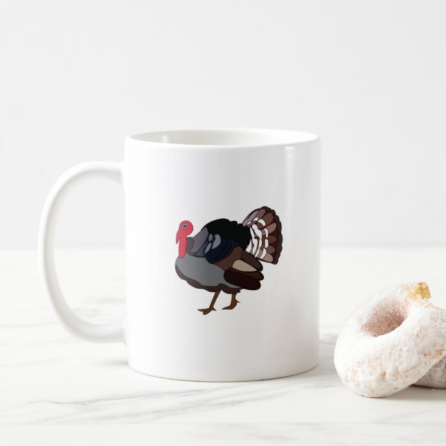 Taza De Café Pavo Ave Pavo (Con donut)
