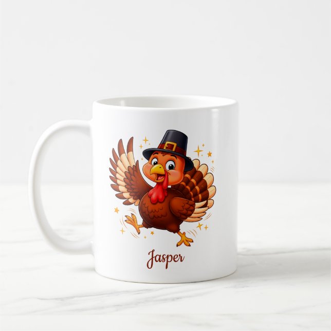 Taza De Café Pavo Bailando (Izquierda)