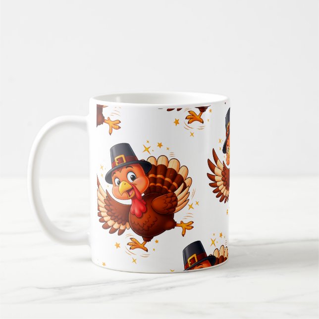 Taza De Café Pavo Bailarín (Izquierda)