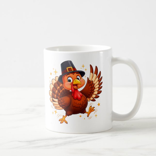 Taza De Café Pavo Bailarín (Derecha)