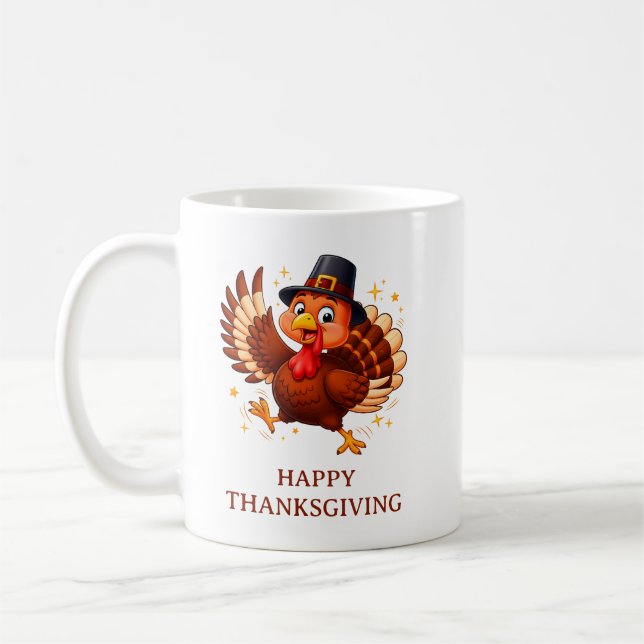 Taza De Café Pavo Bailarín (Izquierda)