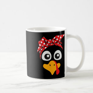Taza De Café Pavo de Acción de Gracias Cara Leopardo Imprimir G