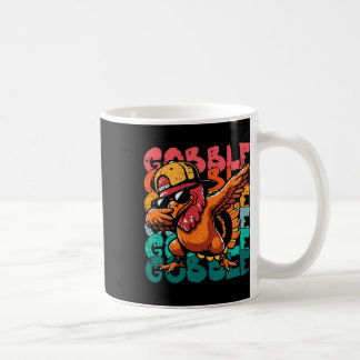 Taza De Café Pavo de Acción de Gracias Dab Gobble Divertido Niñ