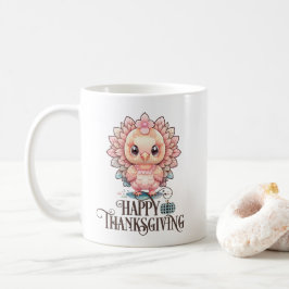 Taza De Café Pavo de Acción de Gracias Lindo