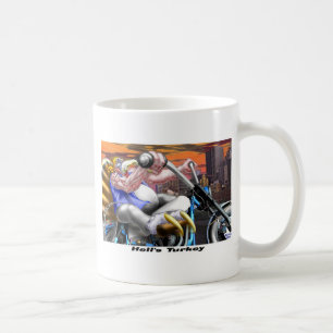 Taza De Café Pavo del Infierno Camisetas y Regalos Divertidos d