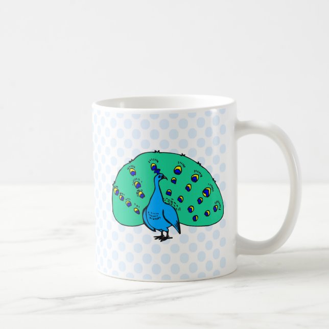 Taza De Café Pavo real de Pran (Derecha)