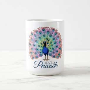 Taza De Café Pavo Real personalizado
