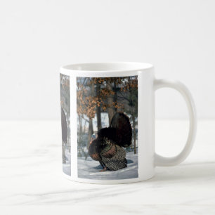 Taza De Café Pavo salvaje del este, gobbler grande que apuntala