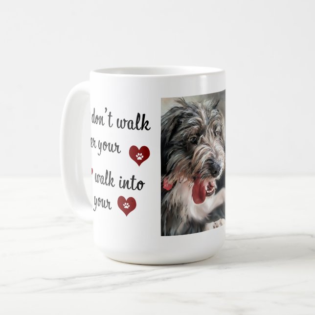 Taza De Café Paw Heart Cita Mug (Anverso izquierdo)