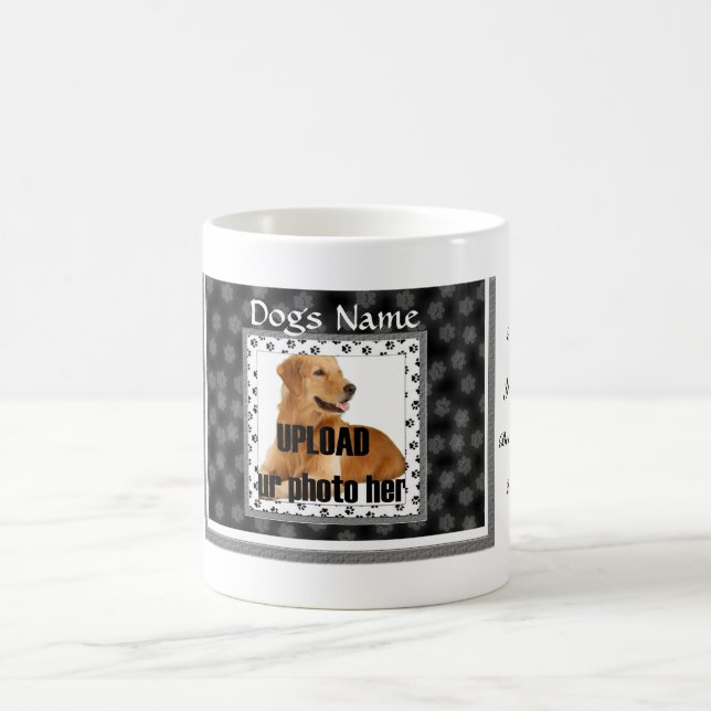 Taza De Café Paw Imprime Perro Memorial Keepsake (Centro)