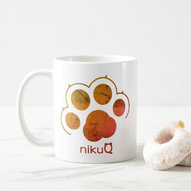 Taza De Café paw paws cat nikuQシリーズ 肉球 （猫） デザイン  (Con donut)