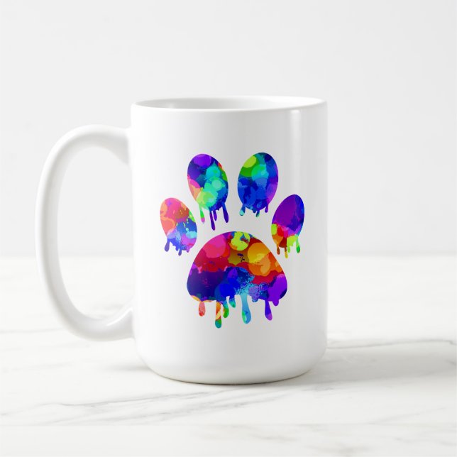 Taza De Café Paw Print Coffee Mug (Izquierda)
