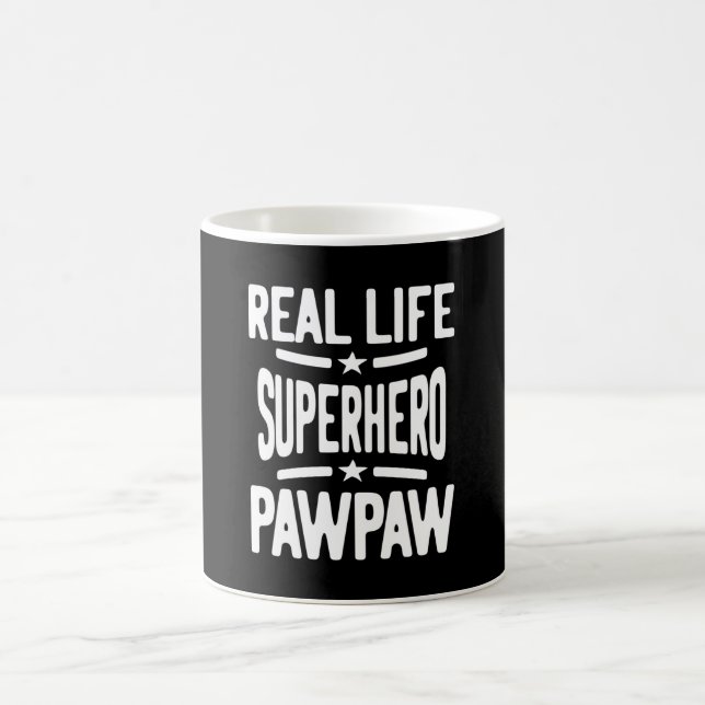 Taza De Café Pawpaw, superhéroe de la vida real | Abuelo padre (Centro)