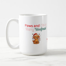 Taza De Café Paws and Claus – Merry Woofmas! Funny Christmas 