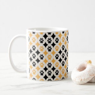 Taza De Café Paws-for-Coffee Mug (mostaza)