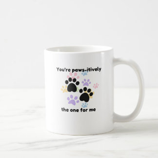 Taza De Café "Paws-itive the one for Me - Cute Dog Lover Mug"