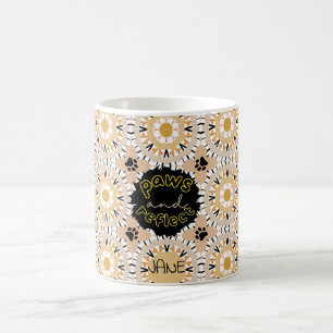 Taza De Café PAWS & REFLECT caramelo beige mandala
