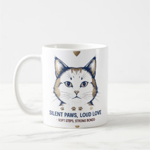 Taza De Café Paws silenciosos, amor fuerte - Classic 11 oz Pet 