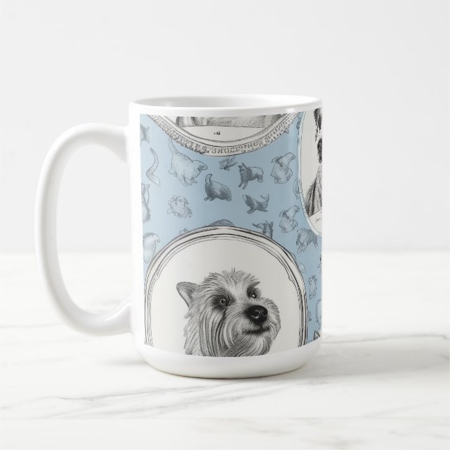 Taza De Café Paws & Sips Perro Mug (Izquierda)