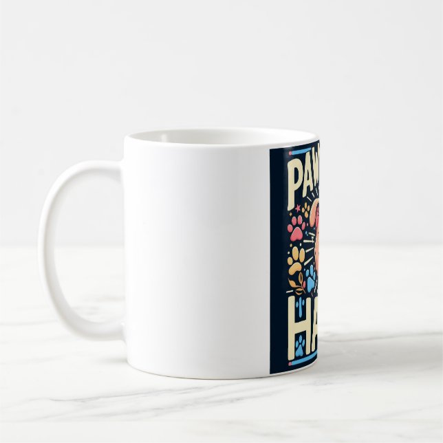 Taza De Café Pawsitive Happy (Izquierda)