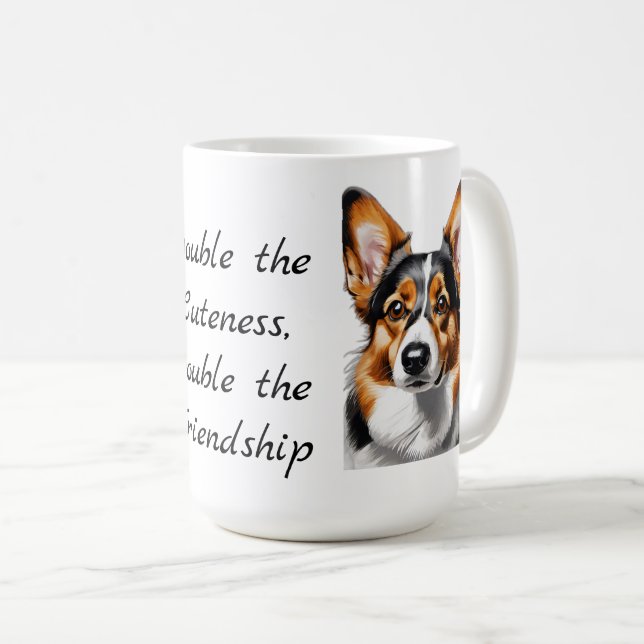 Taza De Café Pawsome Corgi Companion Mug (Anverso derecho)