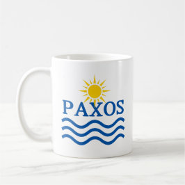 Taza De Café PAXOS Grecia, ondas solares