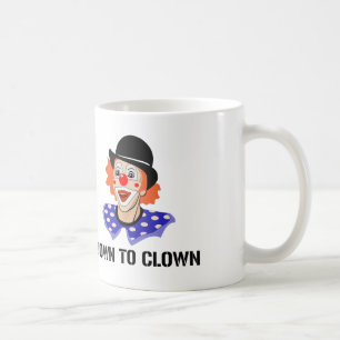 Taza De Café Payaso de humor divertido broma