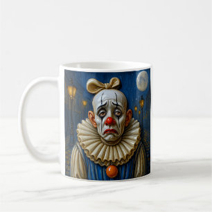 Taza De Café Payaso iluminado por la luna