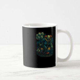 Taza De Café Payaso Malvado Y Asombroso Con Lloons Gritando A G