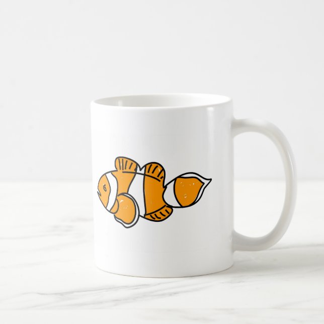 Taza De Café payaso-pescados (Derecha)