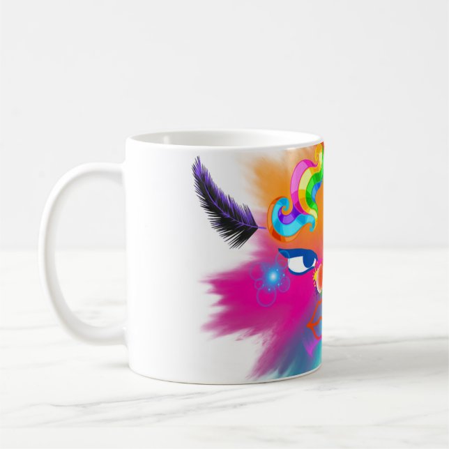 Taza De Café Payaso y colores hermosos (Izquierda)