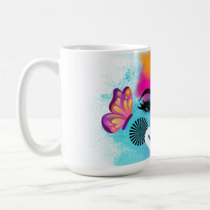 Taza De Café Payaso y Mak-upe